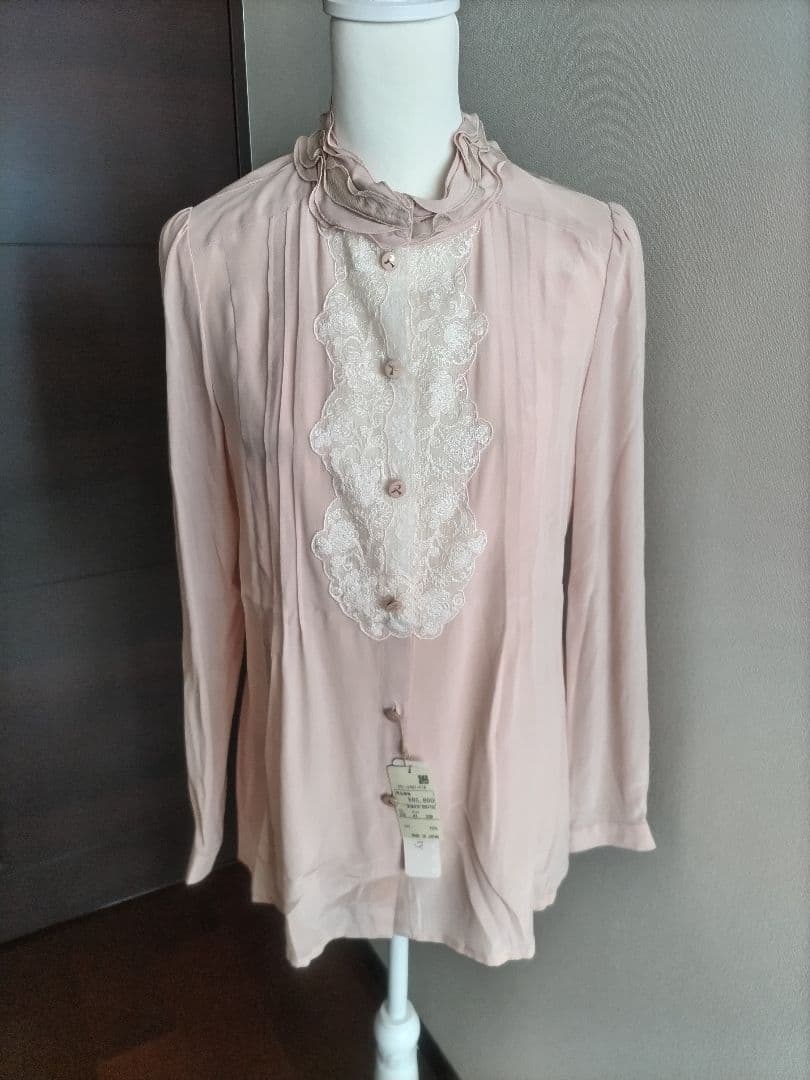 Rossa レース付きフリル襟 ブラウス 新品未使用