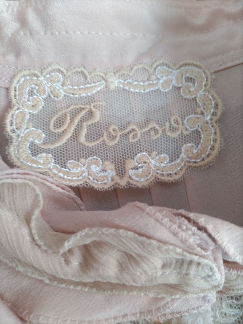 Rossa レース付きフリル襟 ブラウス 新品未使用