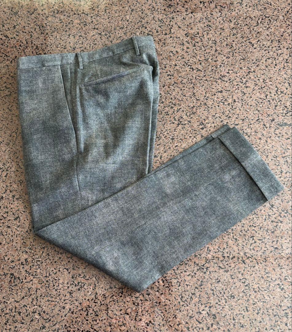 INCOTEX インコテックス サイズ46 グレー(柄あり)スラックス　珍品！