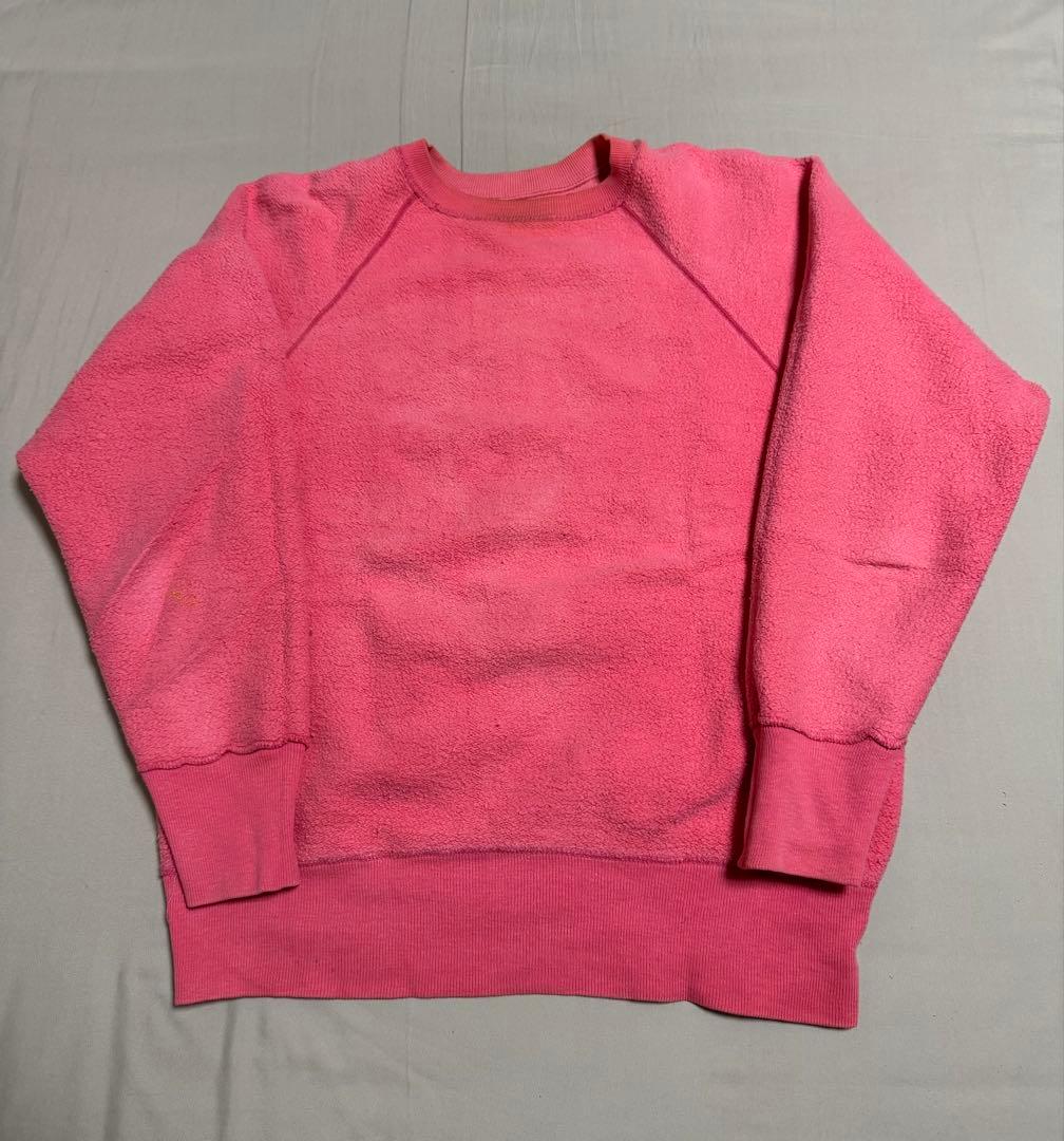 ビンテージ！60’s〜 カレッジ フロッキー スウェット