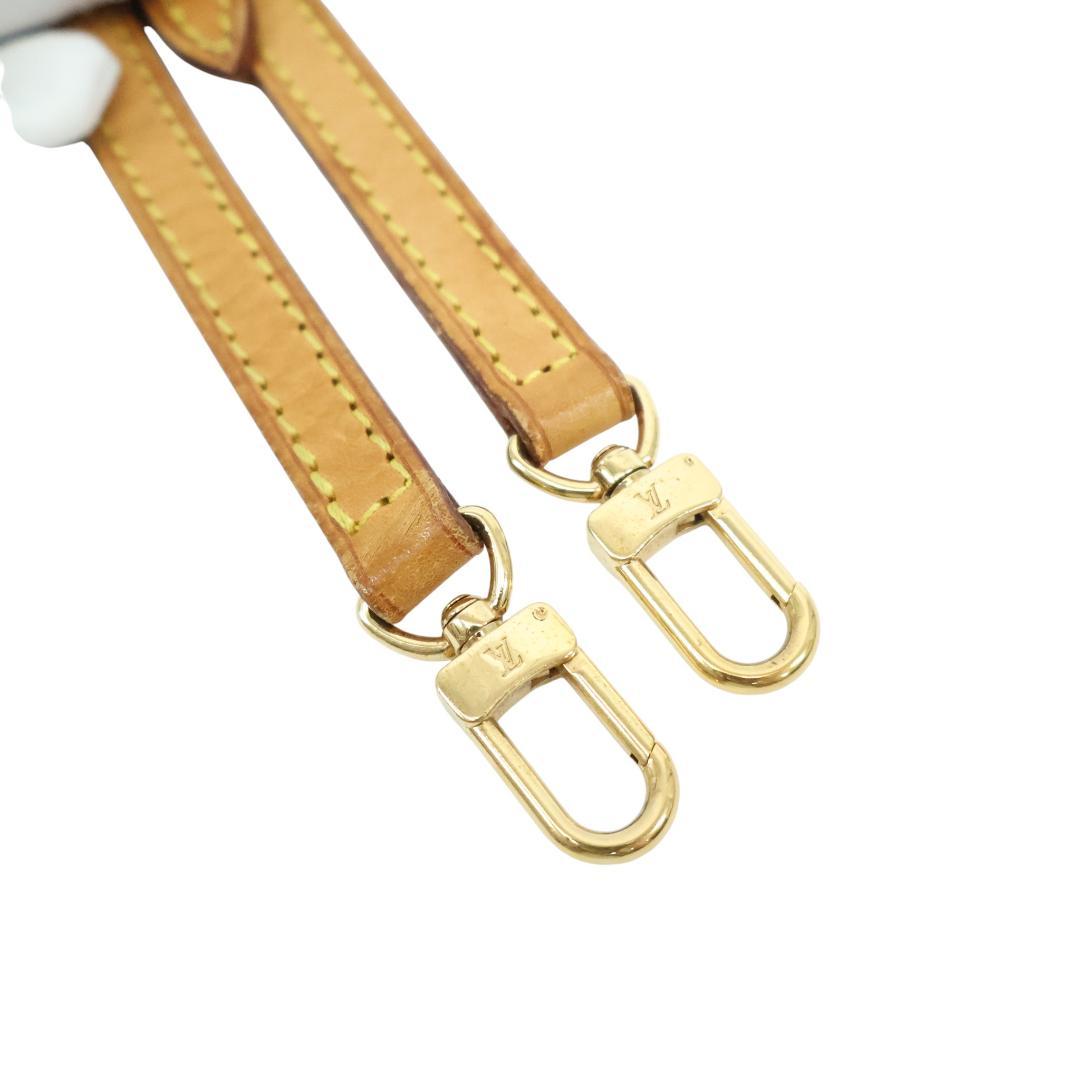 調節可 ルイヴィトン ショルダーストラップ ヌメ革 ゴールド金具 ストラップ