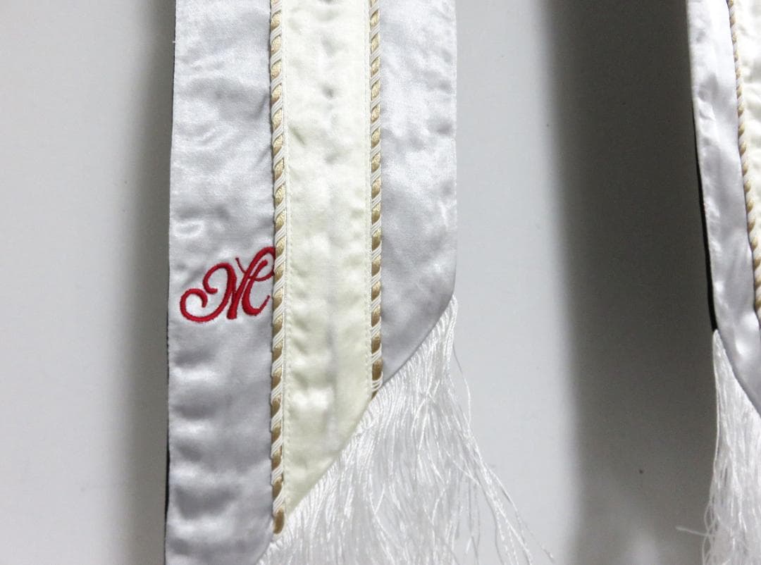 定価2.4万 新品 MASU SUKA LONG SCARF シルバー ストール