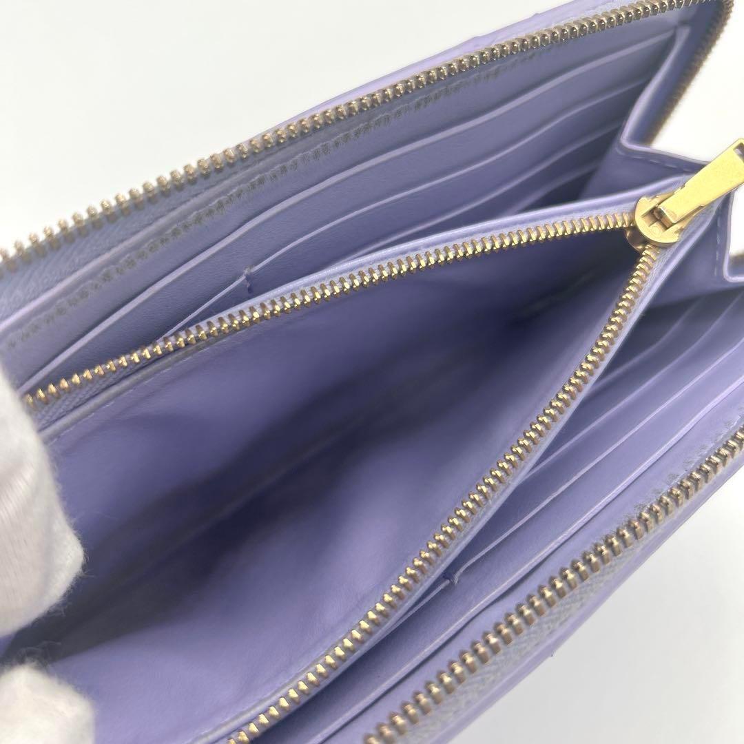 希少 現行 極美品✨ボッテガヴェネタカセットラウンドジップ長財布 マキシ