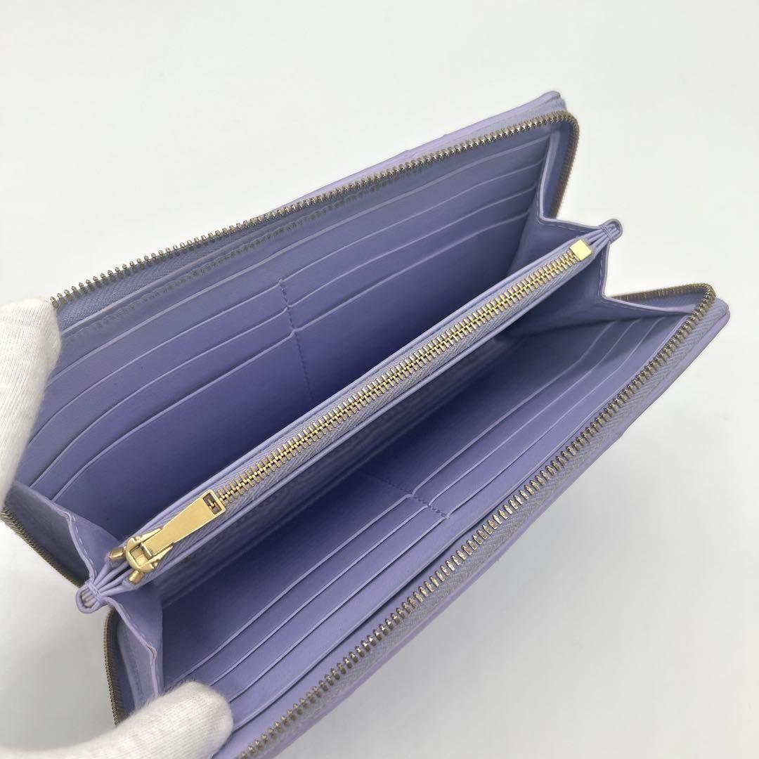 希少 現行 極美品✨ボッテガヴェネタカセットラウンドジップ長財布 マキシ