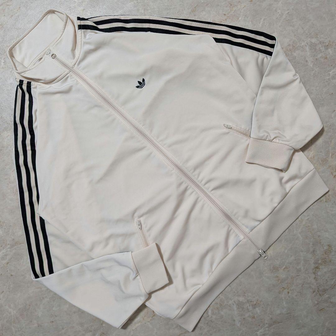 超希少★廃盤品 アディダスベッケンバウアートラックジャケットホワイト黒2XL相当