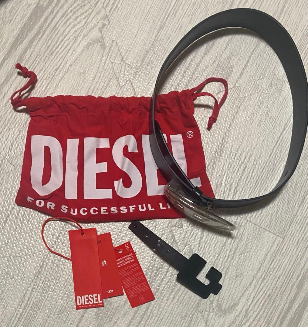 DIESEL ブラック ベルト 70/28 X08727 PR666 H6528