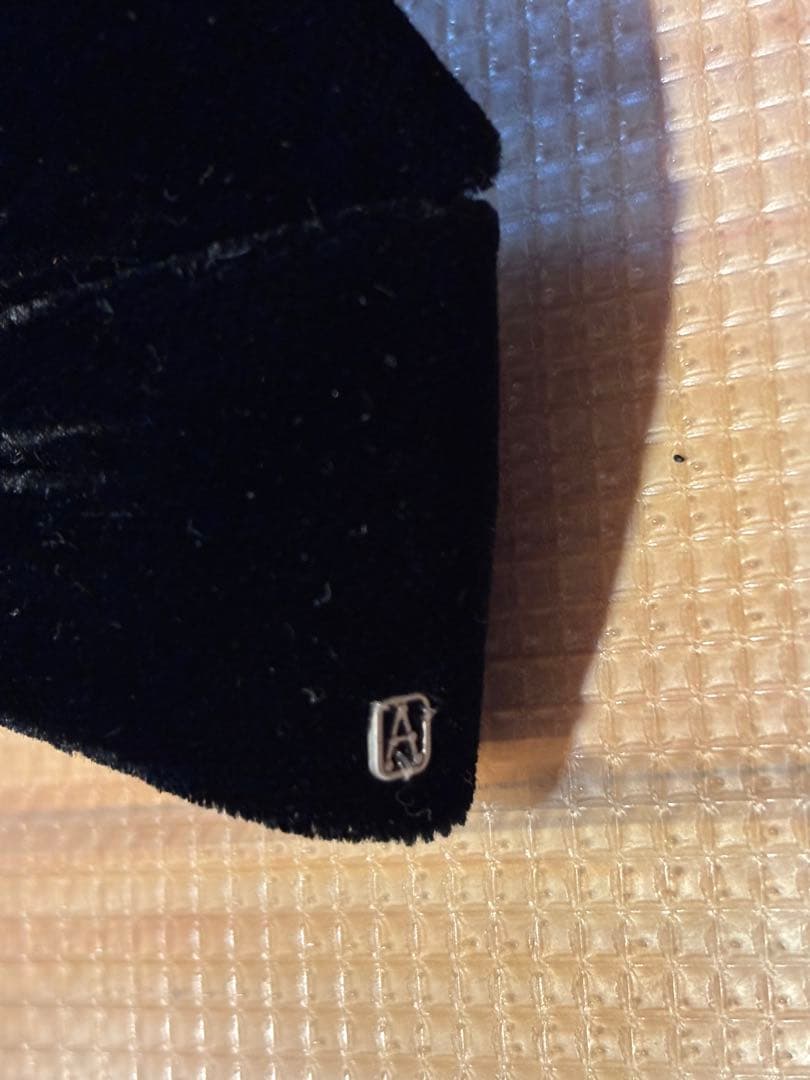 ALEXANDRE DE PARIS 黒ベロアリボンバレッタ