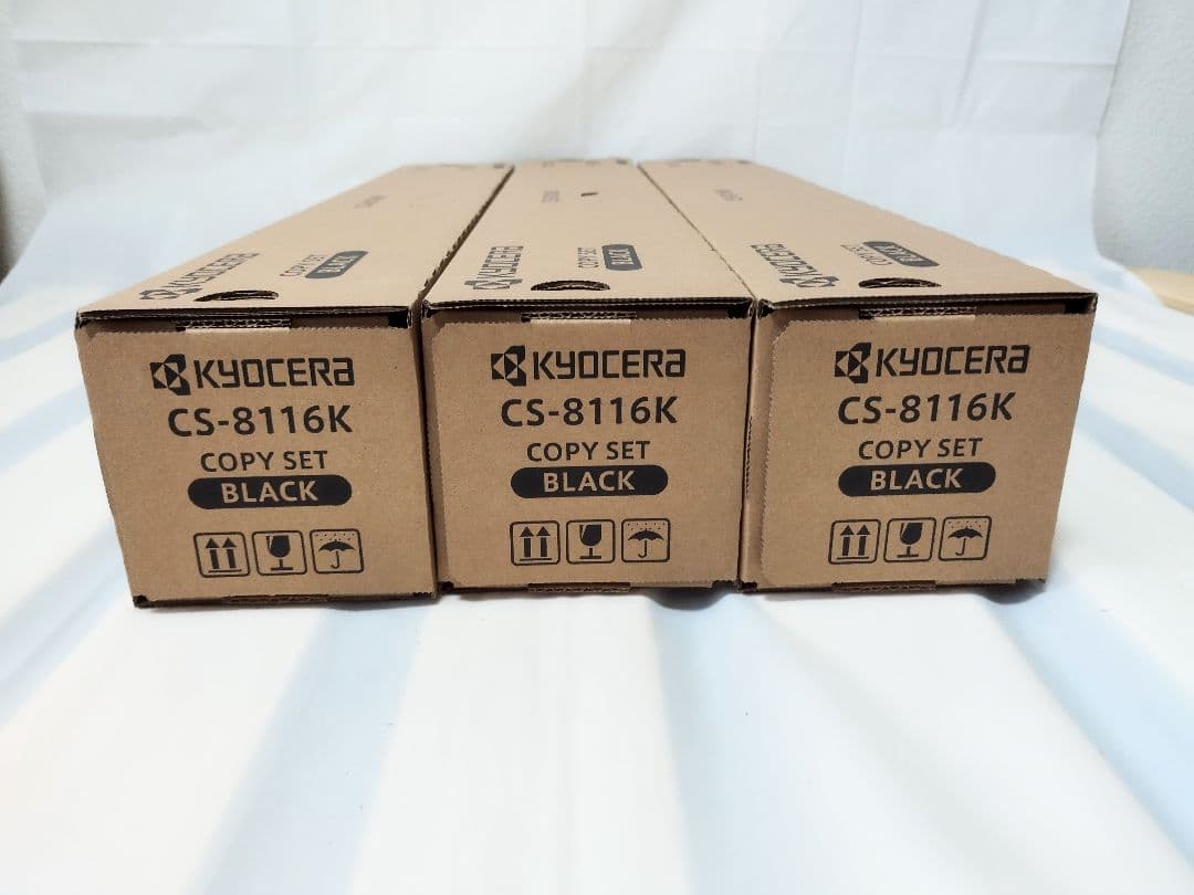 新品 京セラ 純正トナー CS-8116K ブラック ３箱
