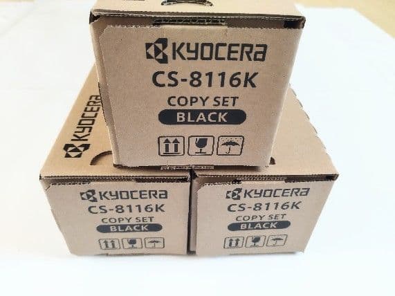 新品 京セラ 純正トナー CS-8116K ブラック ３箱