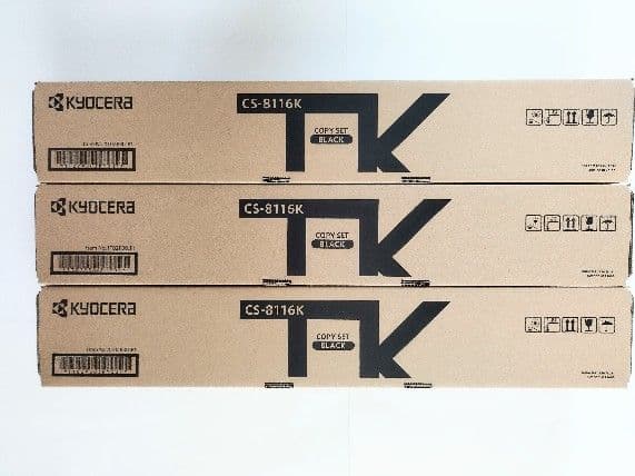 新品 京セラ 純正トナー CS-8116K ブラック ３箱