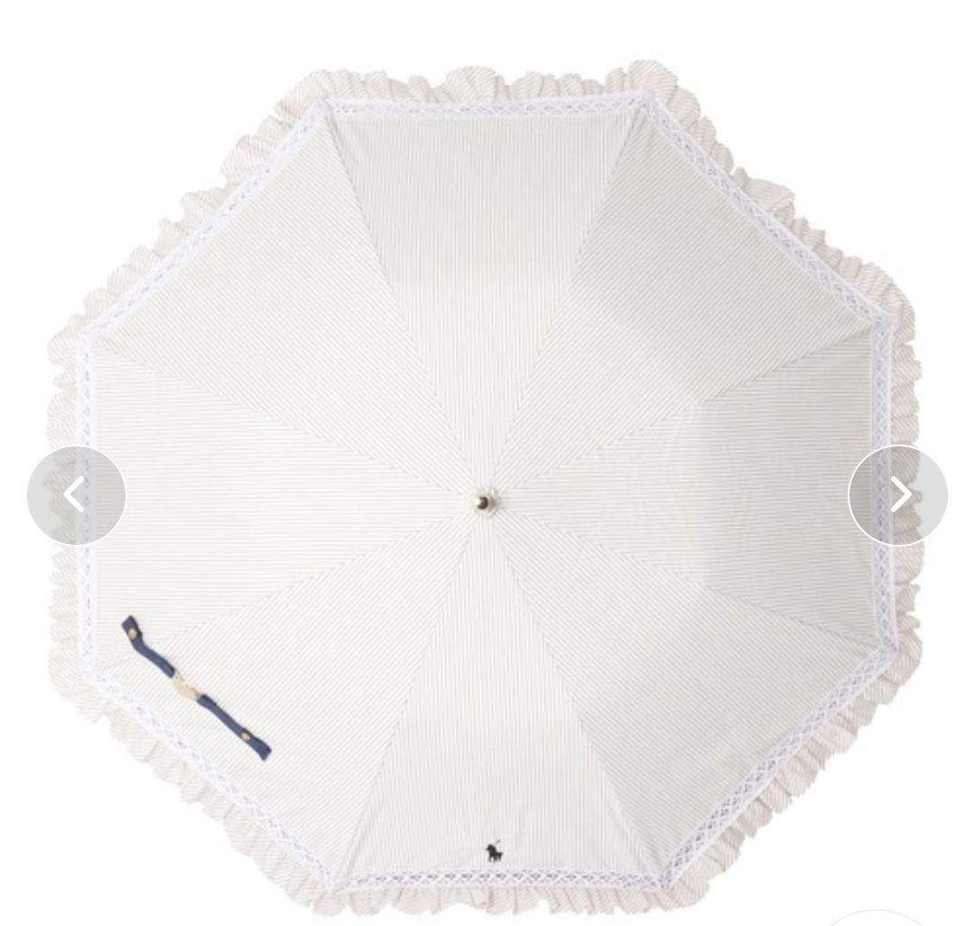 ☆新品☆Polo Ralph Lauren 折りたたみ傘 ストライプ　フリル