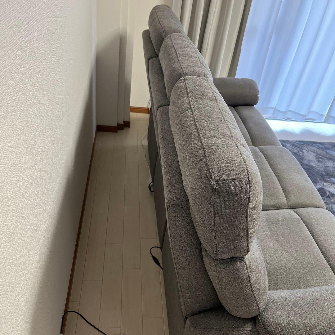 【早い者勝ち】ニトリ　電動リクライニングソファ　３人掛け　★匿名配送★ 送料込！