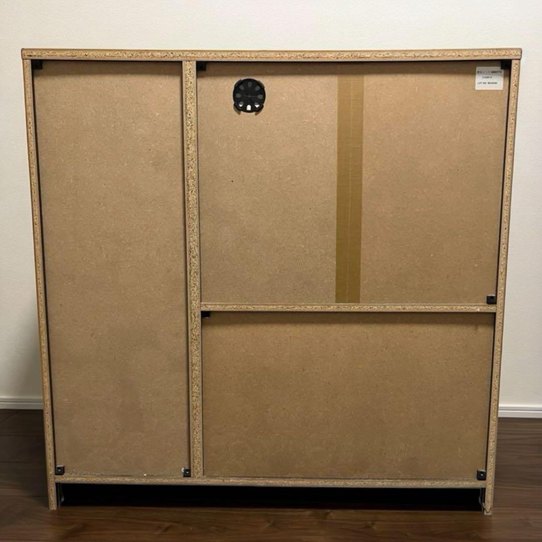 ニトリ レンジ台 フォルム 幅90cm ダークブラウン