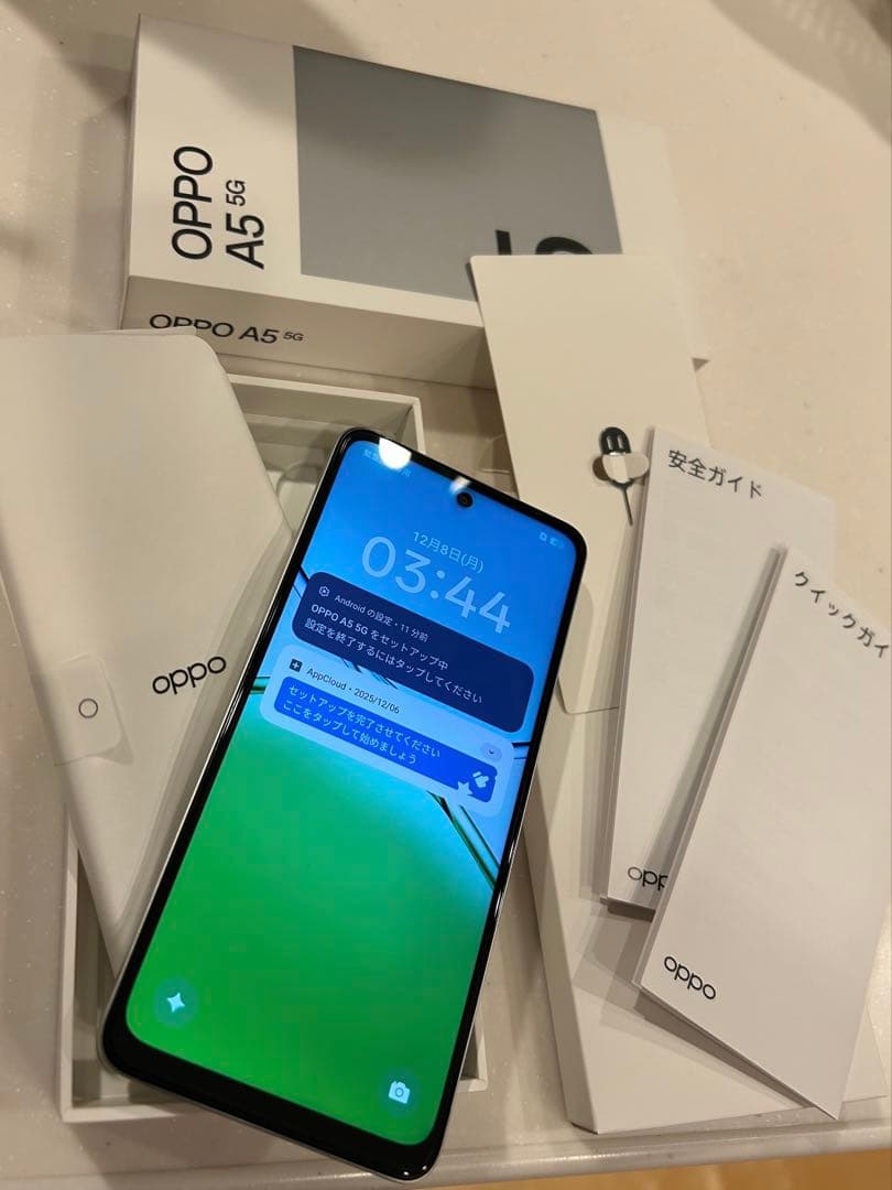 【新品未使用】OPPO A5 5G 本体　ホワイト