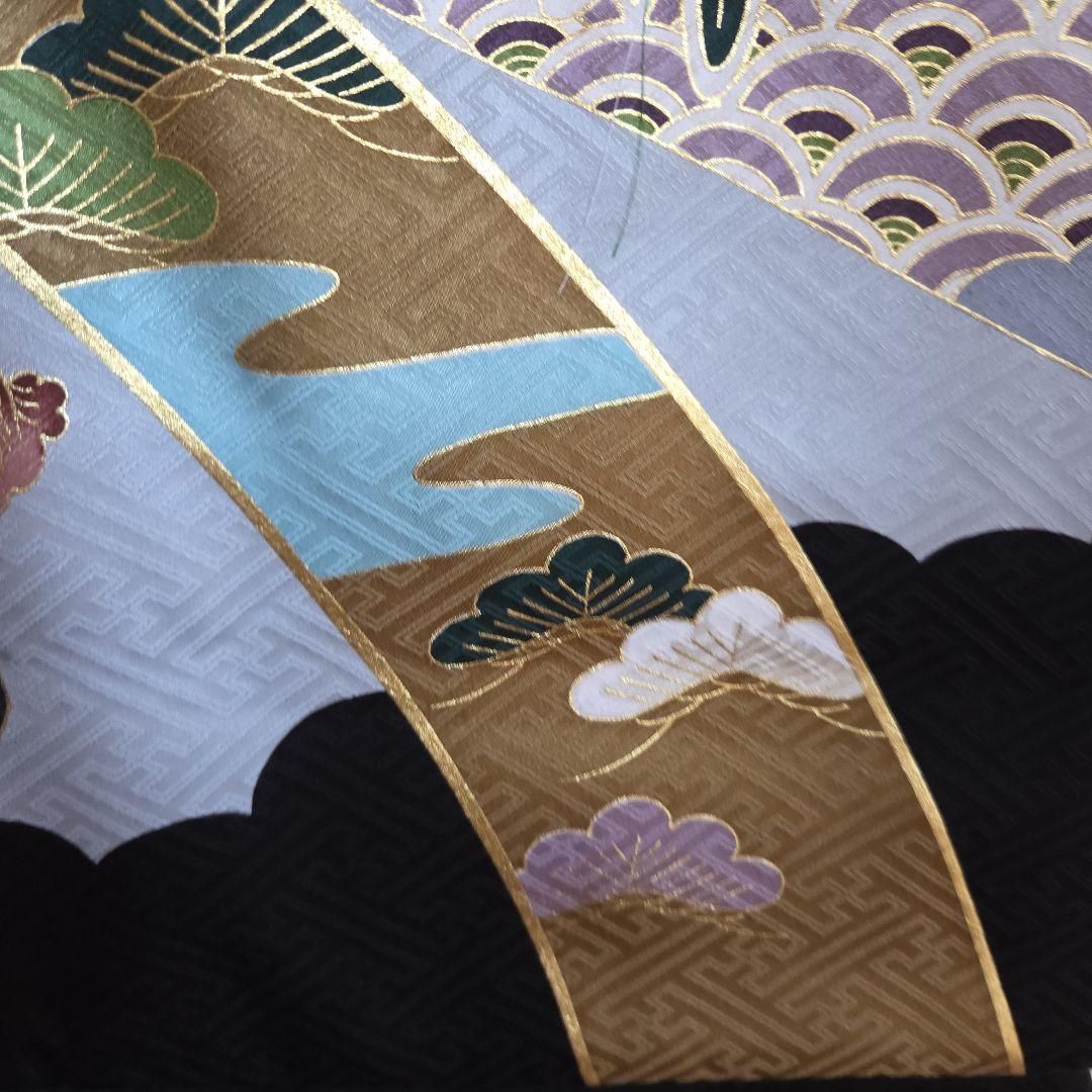 1-11　正絹　男の子お祝い着物　長襦袢付き　産着　逸品