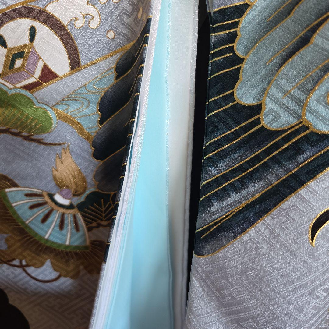 1-11　正絹　男の子お祝い着物　長襦袢付き　産着　逸品