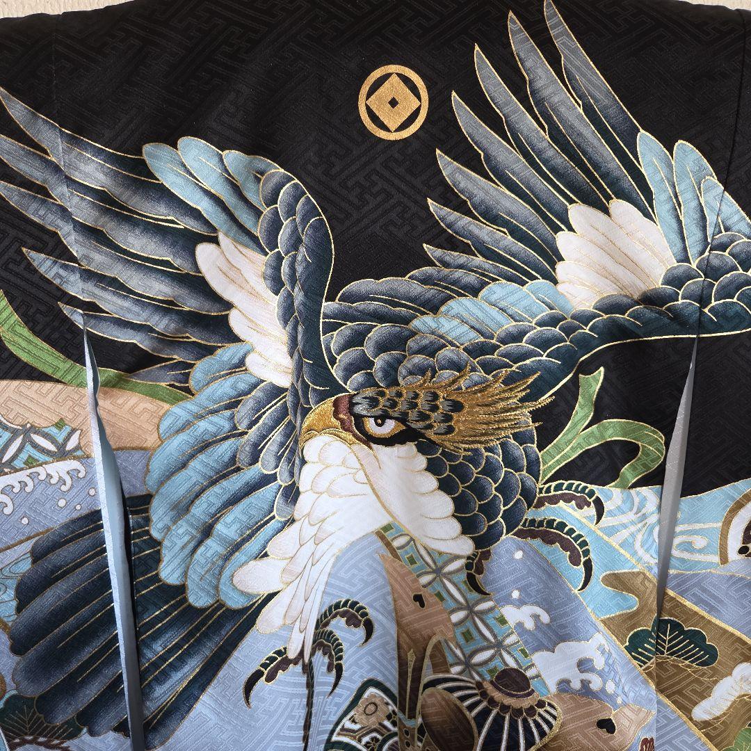 1-11　正絹　男の子お祝い着物　長襦袢付き　産着　逸品