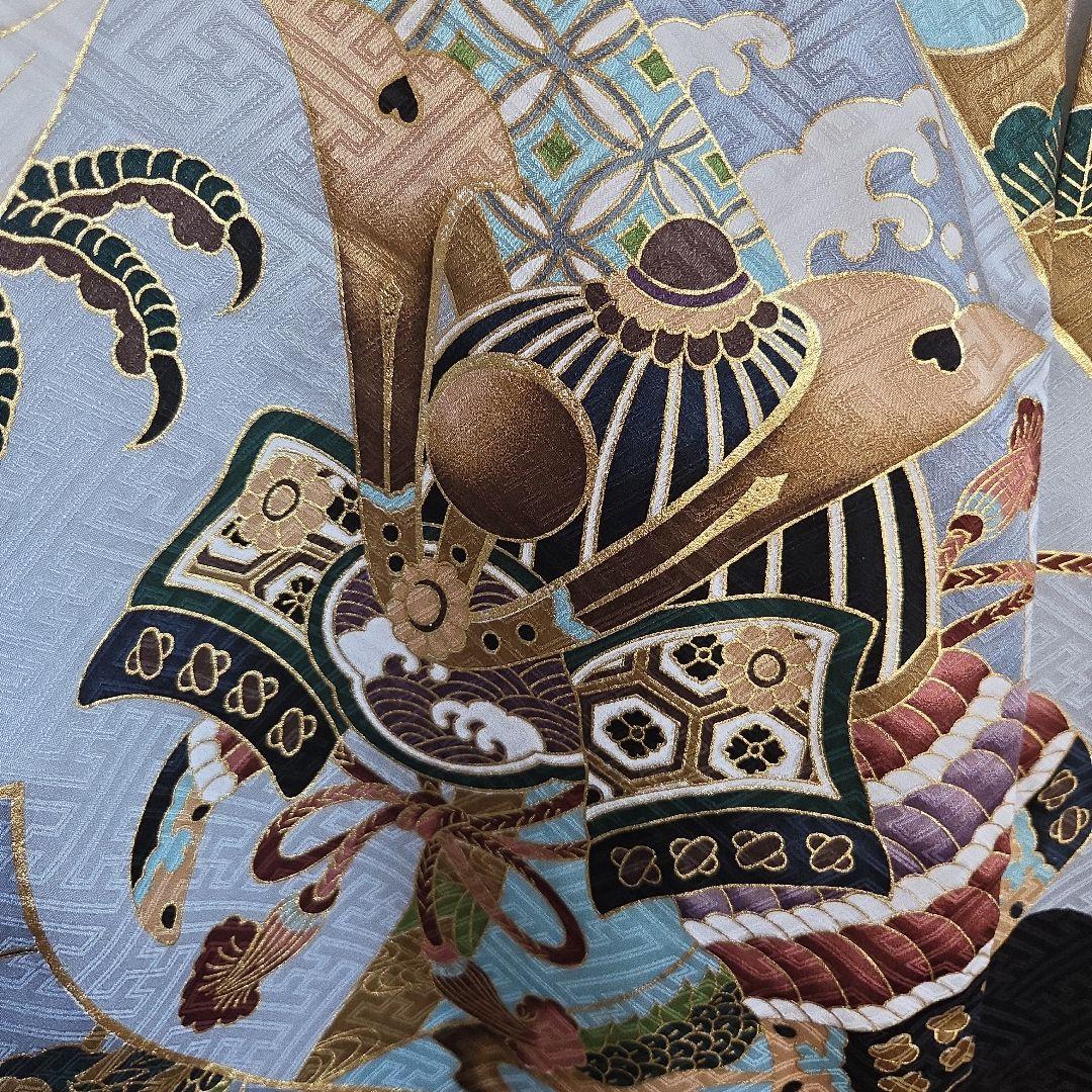 1-11　正絹　男の子お祝い着物　長襦袢付き　産着　逸品