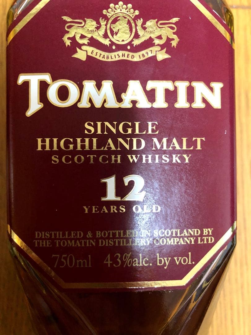 トマーチン12年　ヴィンテージボトル