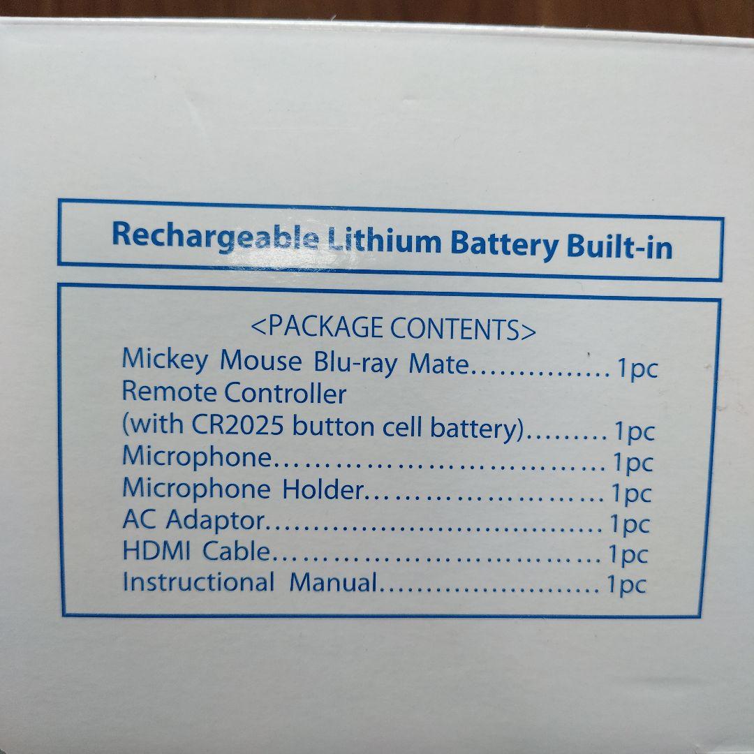 【2024年購入、付属品完備】Mickey Mouse Blu-ray Mate