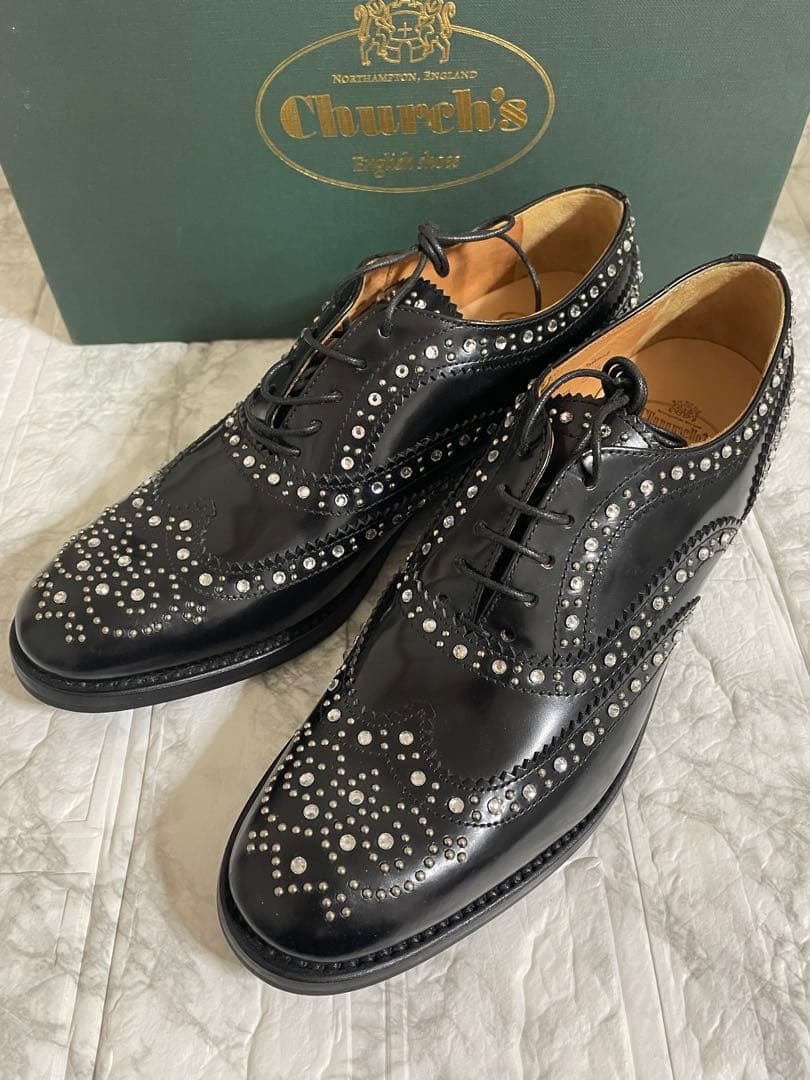 新品未使用　 Church’s Churchs スタッズシューズ　チャーチ靴