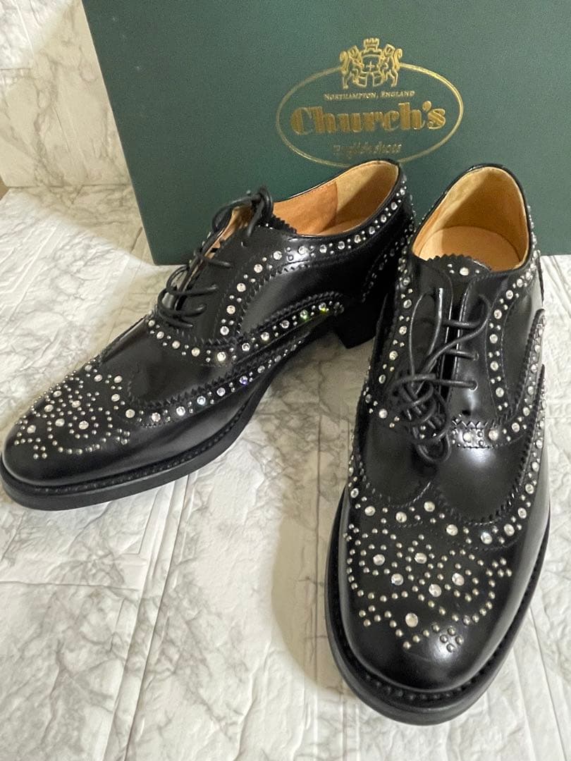 新品未使用　 Church’s Churchs スタッズシューズ　チャーチ靴