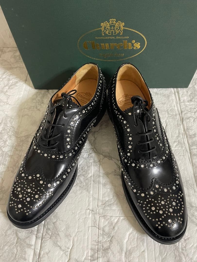 新品未使用　 Church’s Churchs スタッズシューズ　チャーチ靴