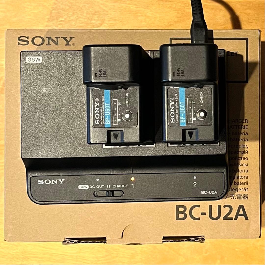 SONYバッテリーチャージャー + 純正バッテリー2本 + Hiroseケーブル