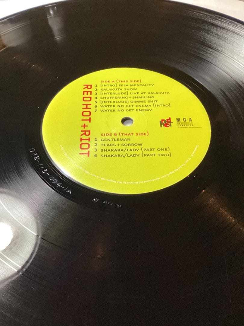 Fela kuti トリビュートレコード　RED HOT RIOT 2LP