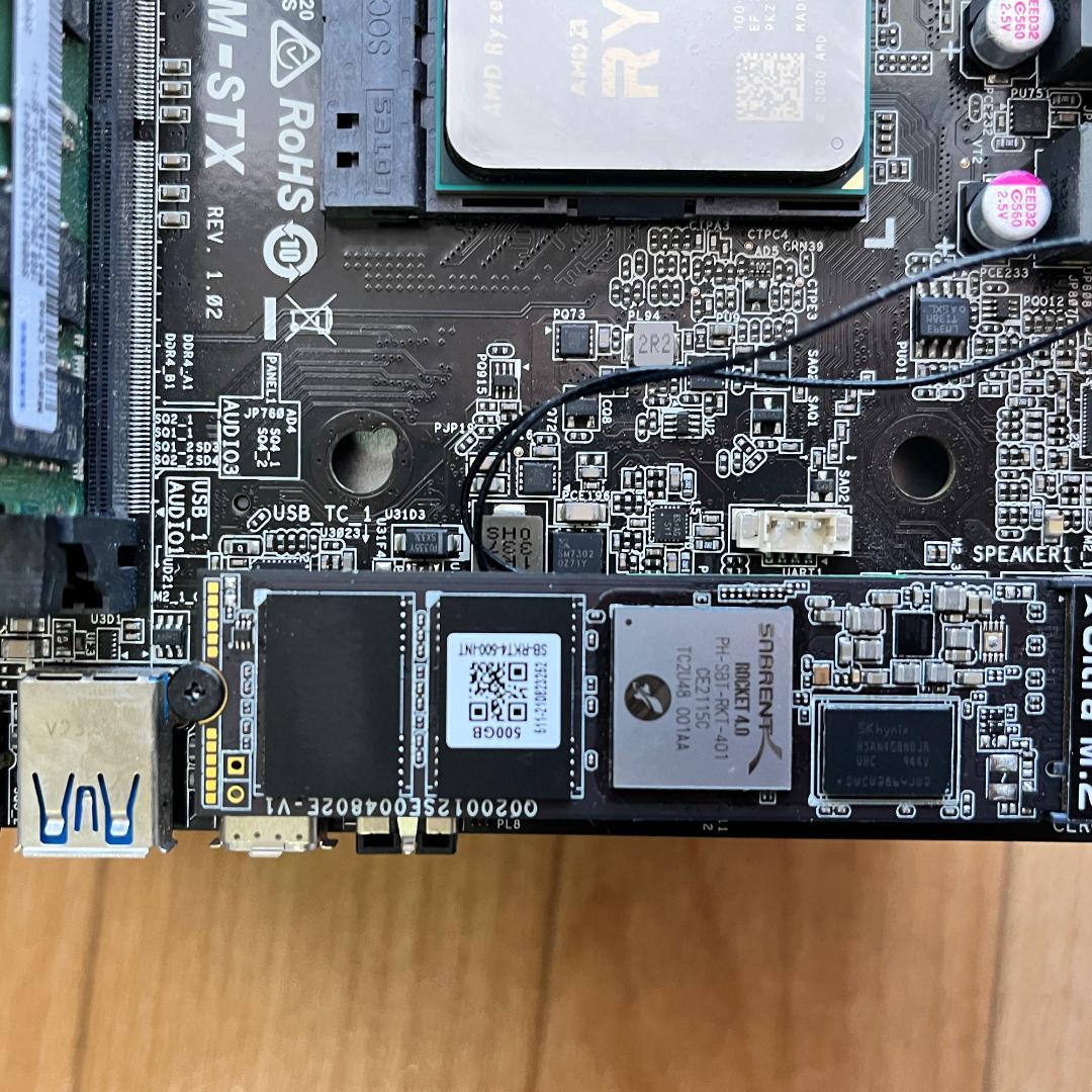 ミニPC asrock deskmini x300 5600g 32gb