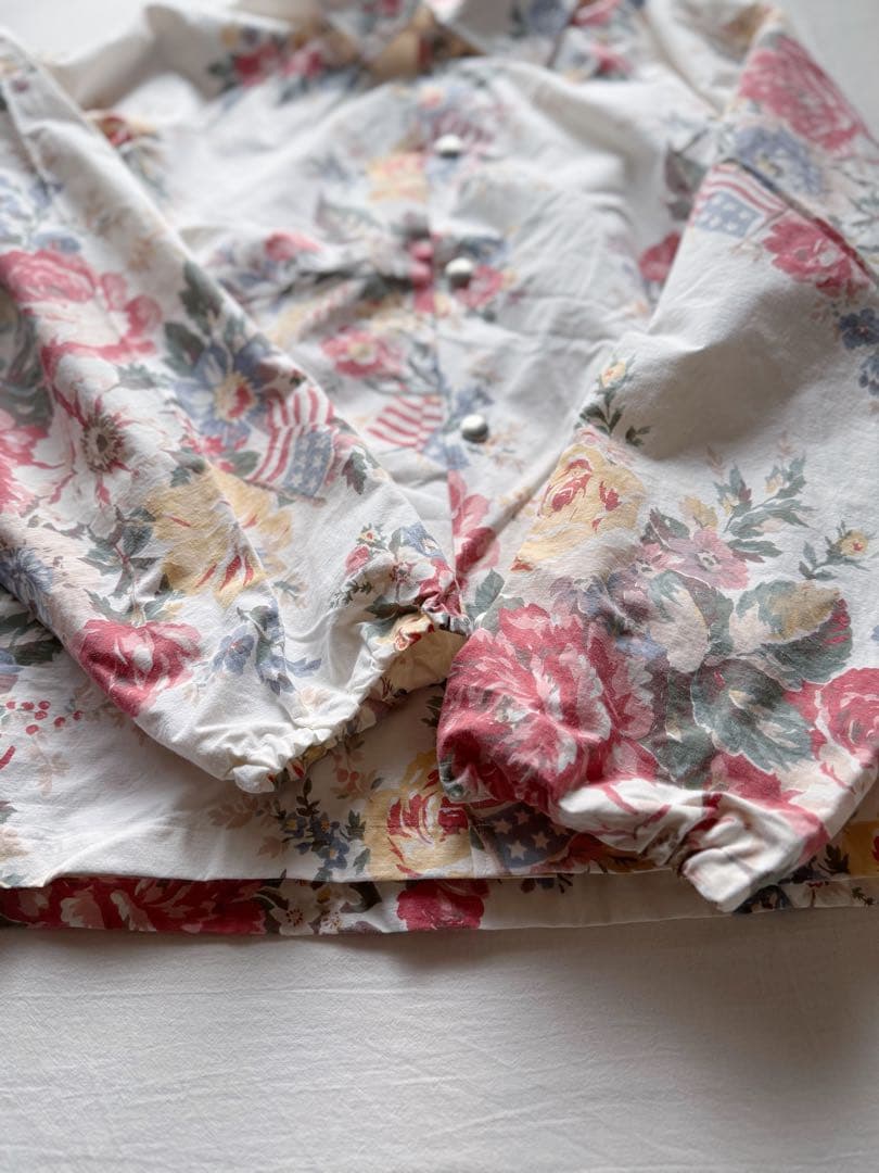 完売【roku 6】ロク remake flower print blouson