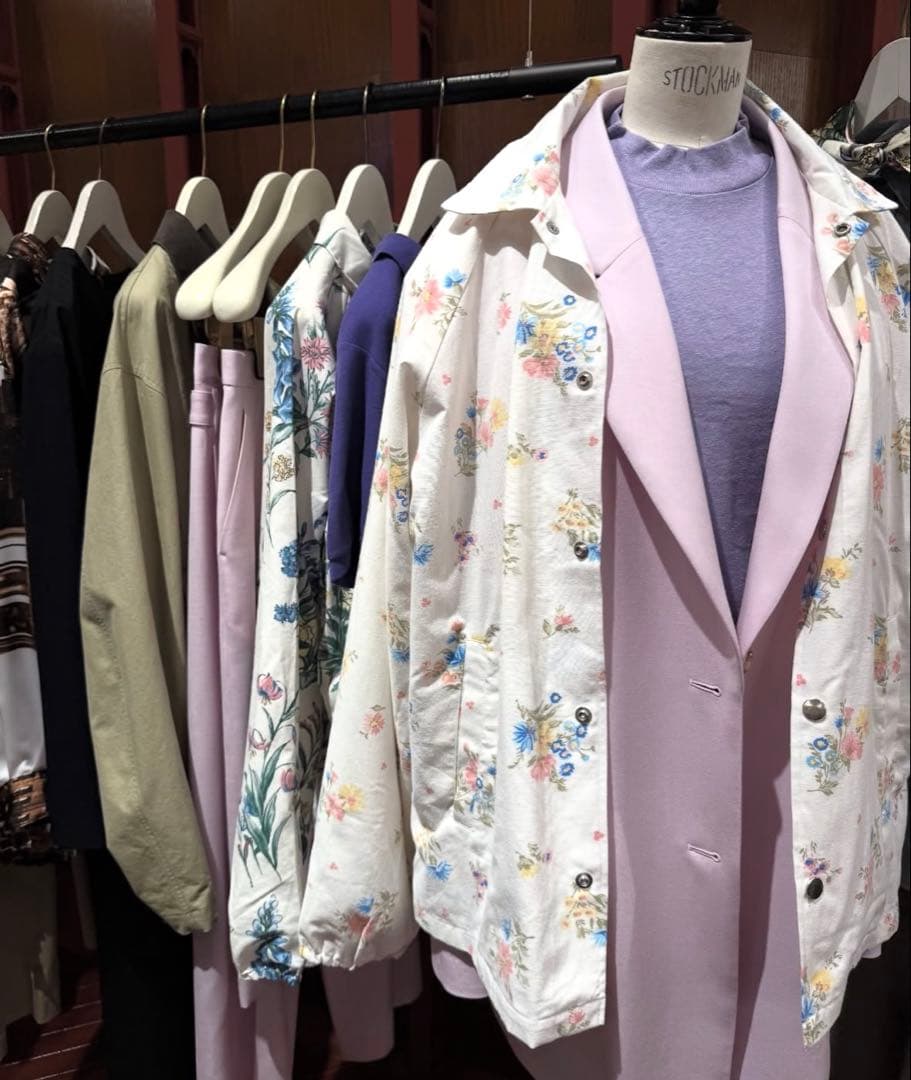 完売【roku 6】ロク remake flower print blouson