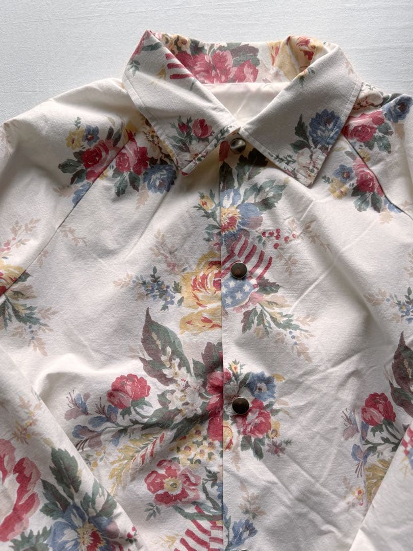 完売【roku 6】ロク remake flower print blouson