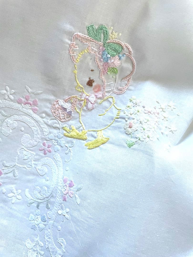 ♡C13(*^-^)♡さま確認用です。 大判クロス＆手刺繍お花2束×2·͜· ♡