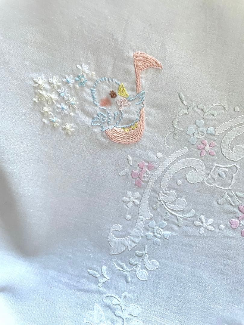 ♡C13(*^-^)♡さま確認用です。 大判クロス＆手刺繍お花2束×2·͜· ♡