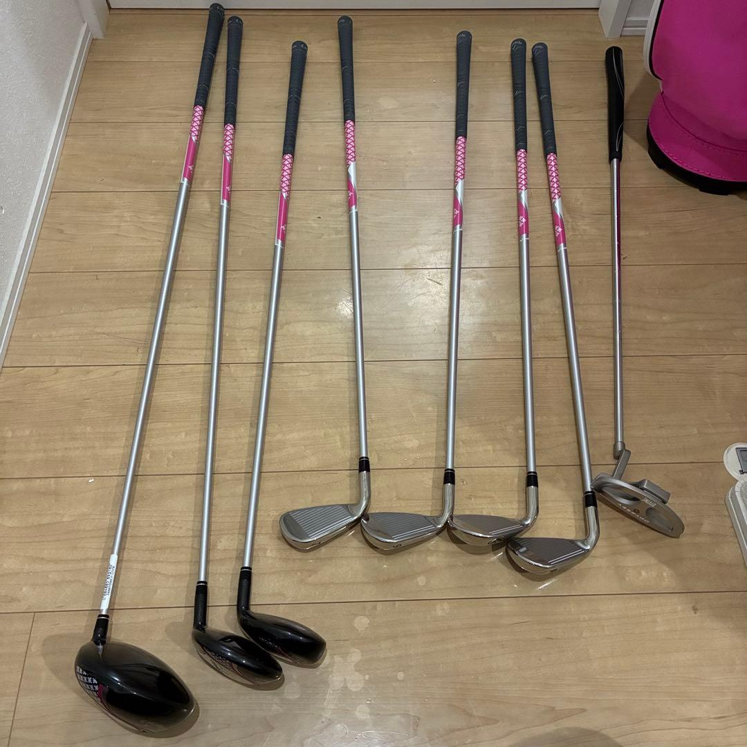 美品！Callaway Solaire(ソレイル)クラブ／バッグセット(ピンク)