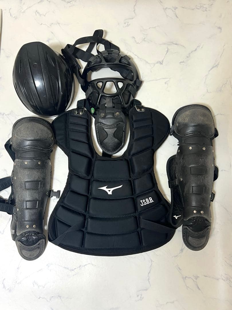 ミズノ 少年軟式野球用 キャッチャー防具一式 Sサイズ JSBB公認
