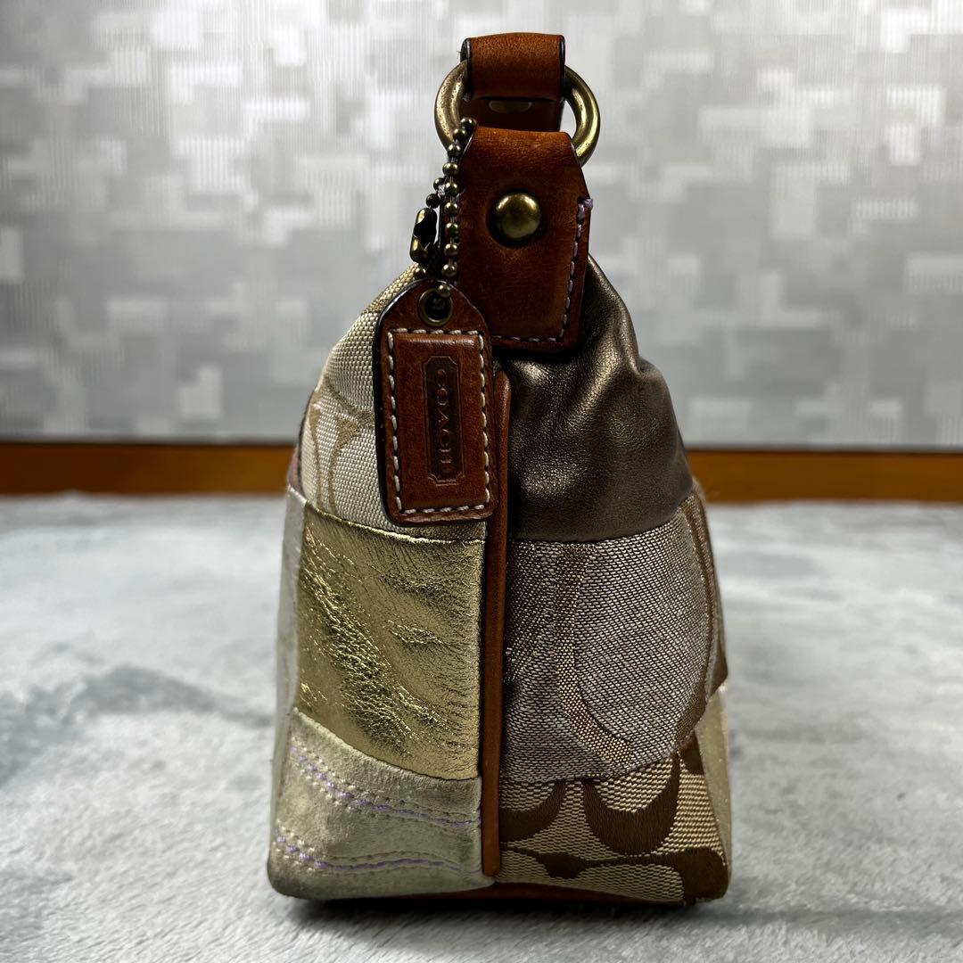 Coach コーチ アクセサリーポーチ バニティ パッチワーク