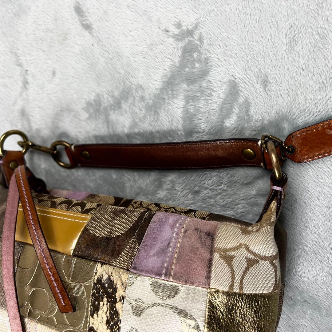 Coach コーチ アクセサリーポーチ バニティ パッチワーク