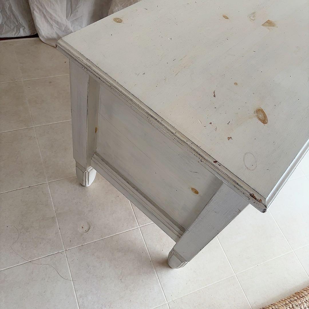 rira♡　直接配送 アンティーク　白家具　テレビ台　フレンチシャビー