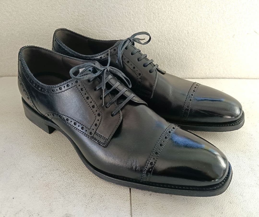 【極美品】LANVIN COLLECTION ストレートチップ 26.5cm 黒