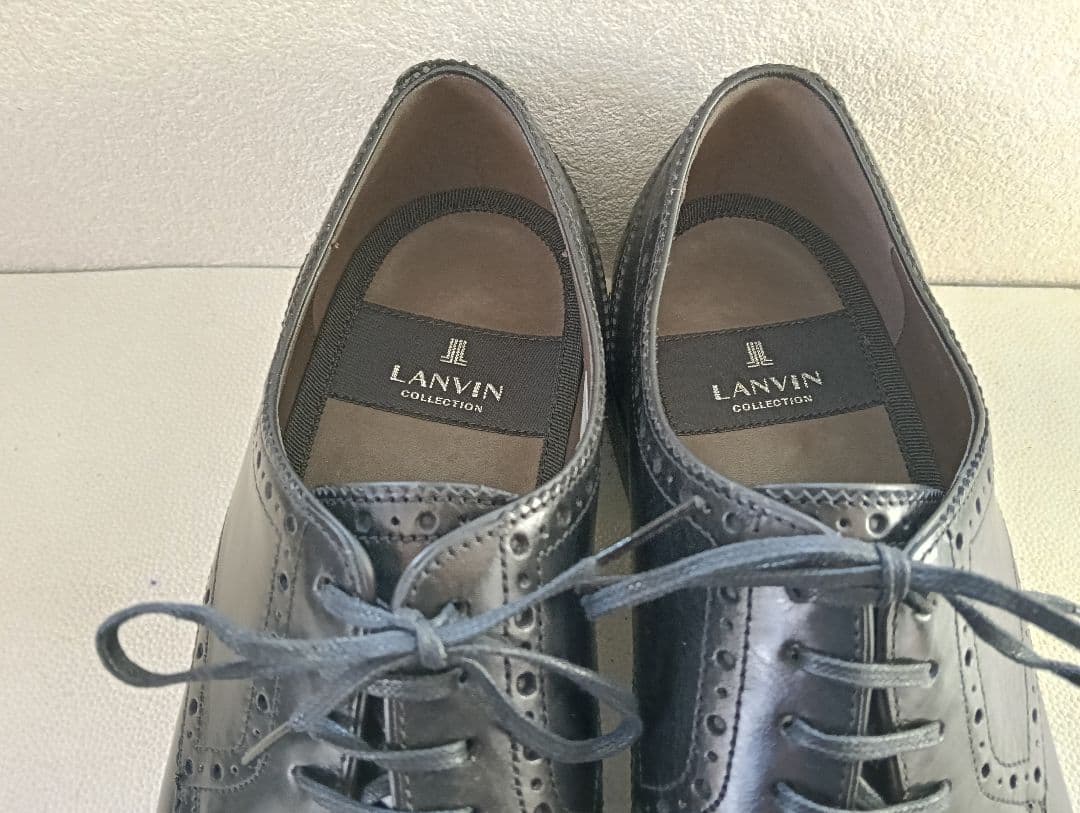 【極美品】LANVIN COLLECTION ストレートチップ 26.5cm 黒
