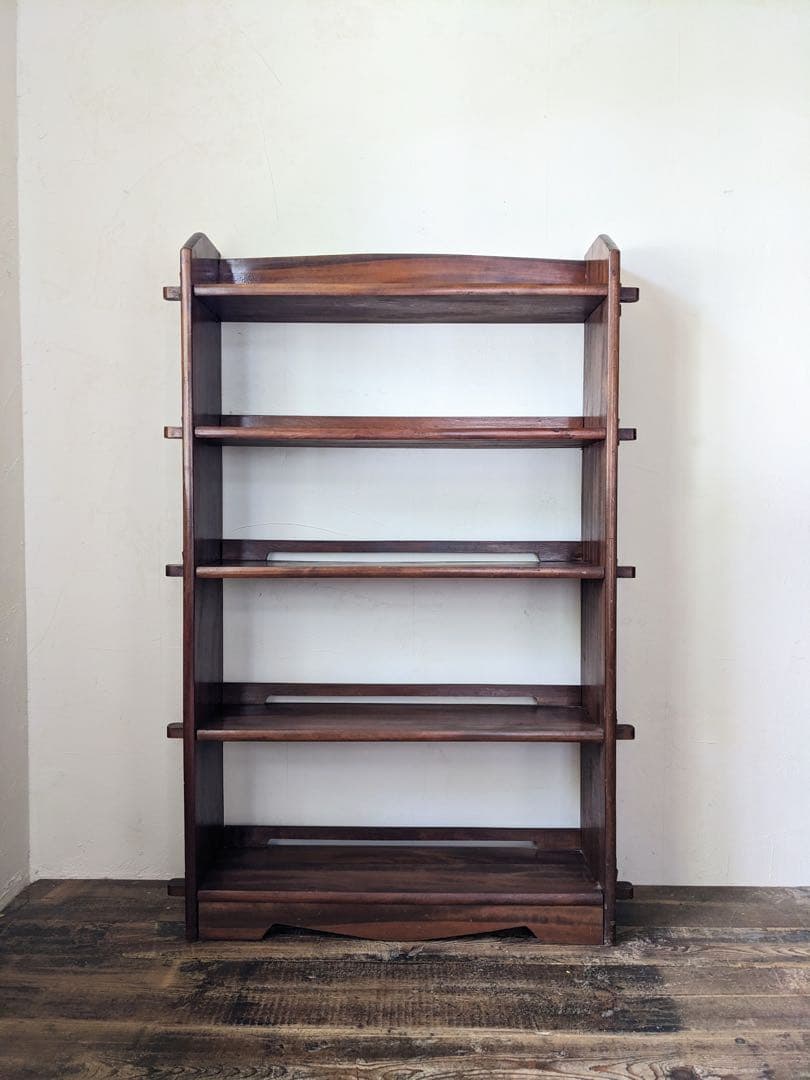 楔の本棚　木製オープンシェルフ　5段