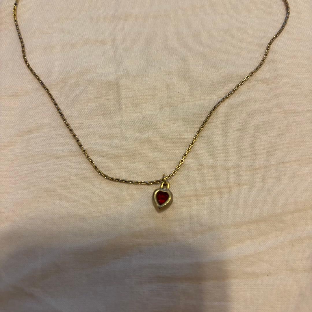 Dior heart necklace ハート ネックレス gold