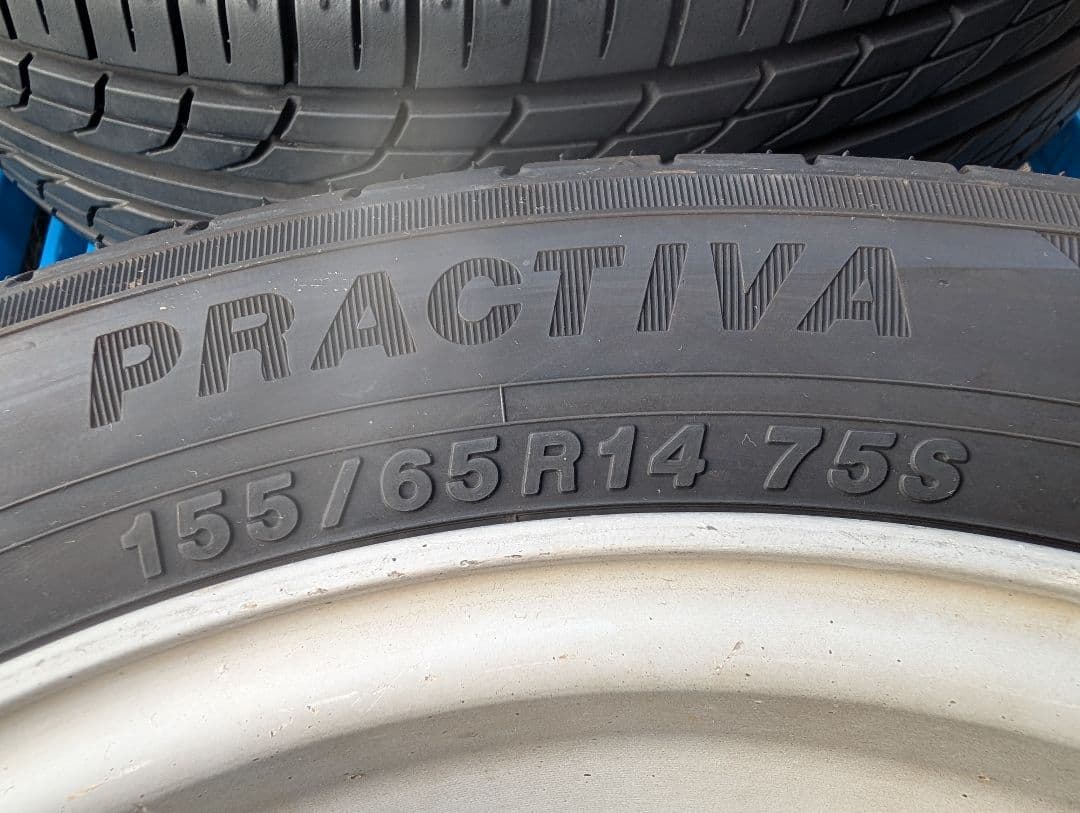 ①中古品 ダイハツタント2024製タイヤ付き純正ホイール4本セットの2本