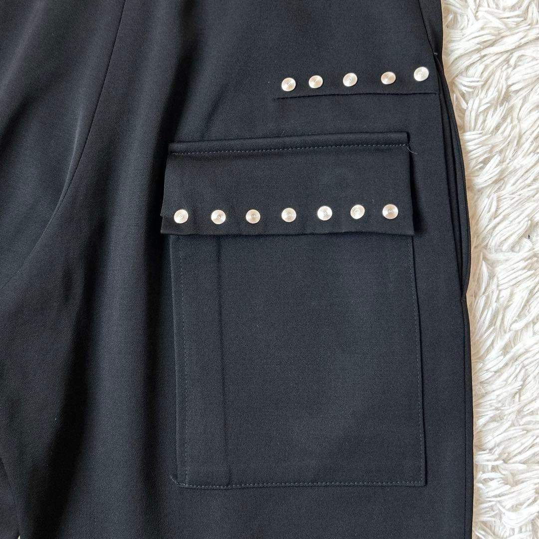 Y's ワイズ ヨウジヤマモト　バックデザイン スタッズウール ワイドパンツ 3