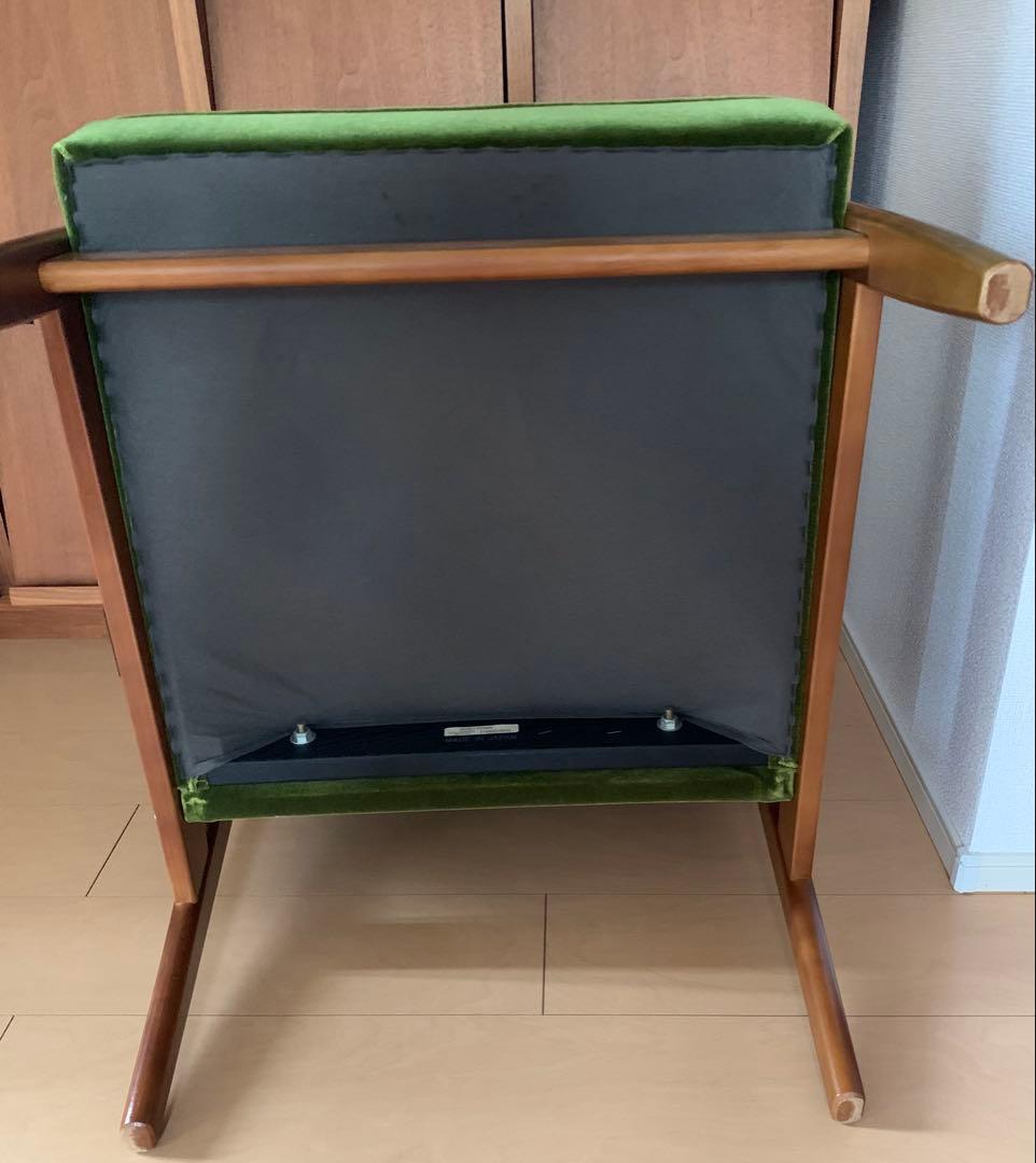 カリモク60 Kチェア 1シーター モケットグリーン karimoku