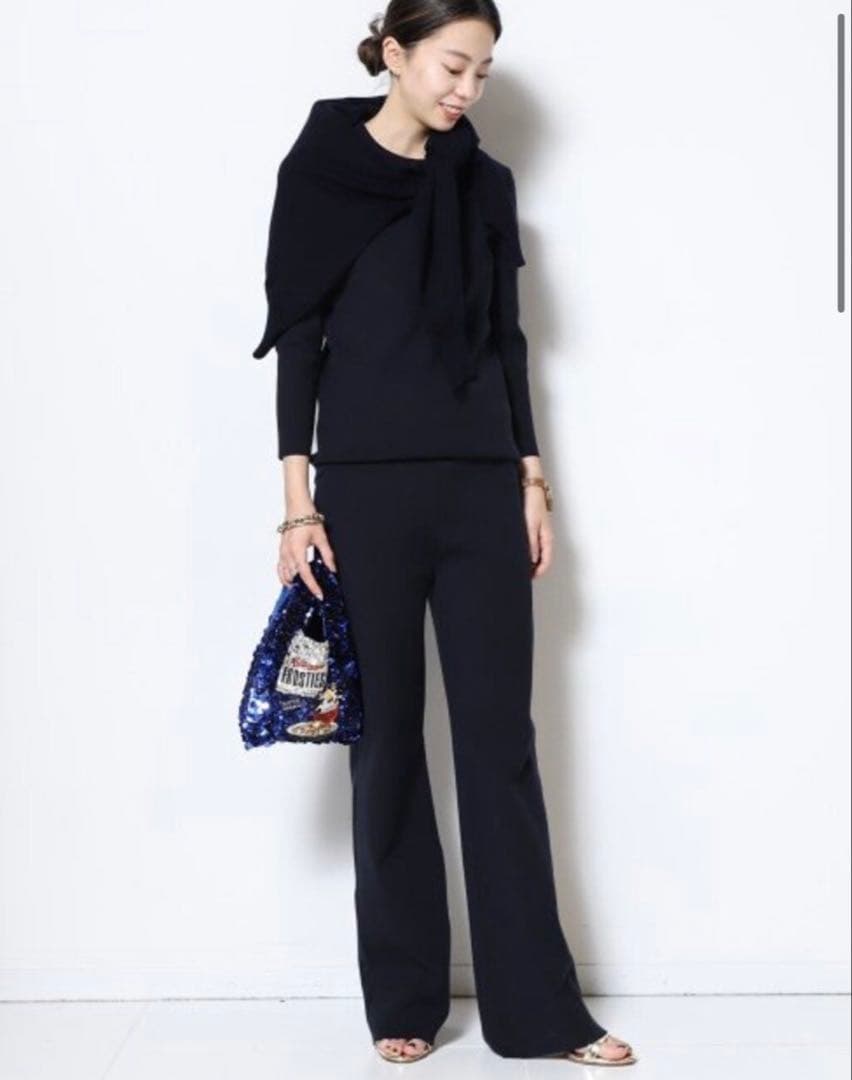 試着のみ　ミューズ ドゥーズィエムクラス WONDER RIB パンツ