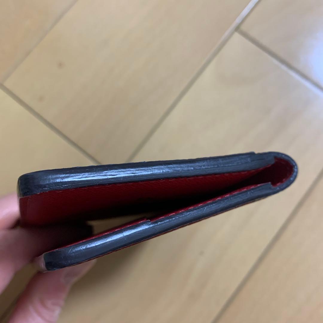 (美品)LOUIS VUITTON M.Sイニシャル入り　名刺入れ ネイビー