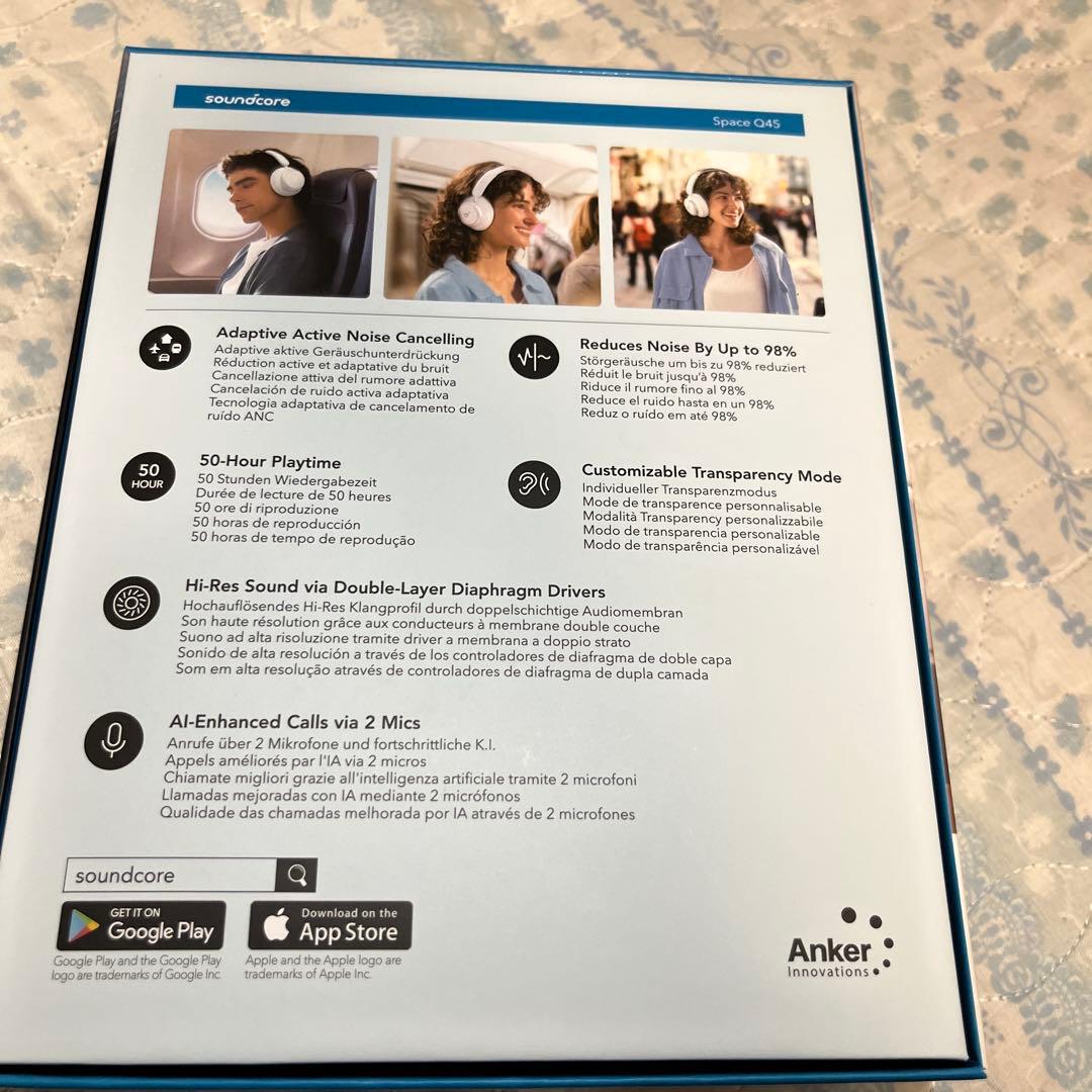 【本体美品】Anker Soundcore Space Q45 ホワイト